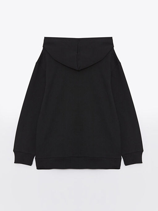Kap??onlu Bask?l? Uzun Kollu Erkek ?ocuk Sweatshirt - Waikiki фото 2