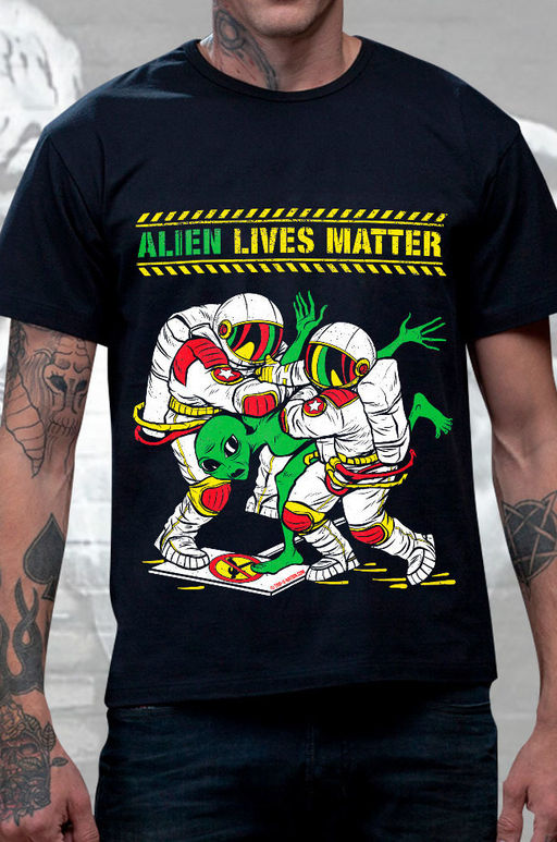 Футболка мужская ALIEN LIVES MATTER