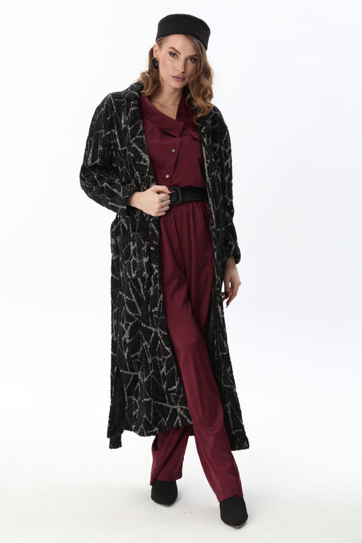 Кардиган NIKVA н1004-1 черная геометрия фото 5