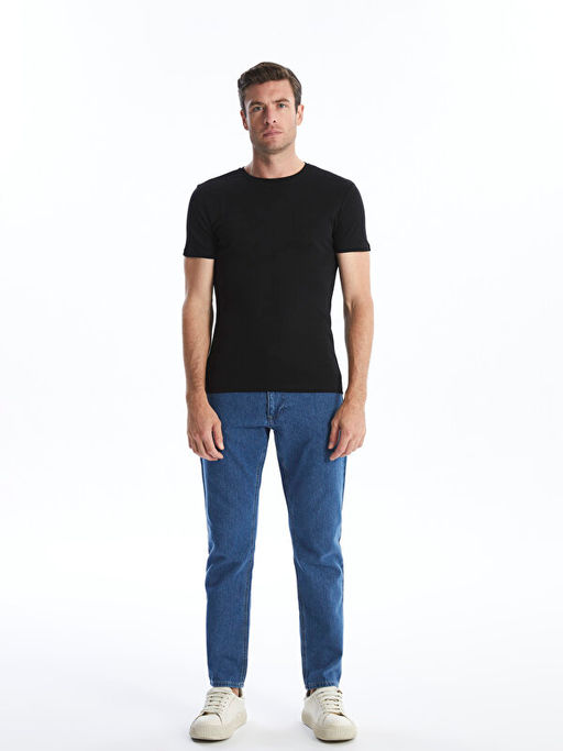 Bisiklet Yaka Penye Erkek Ti??rt