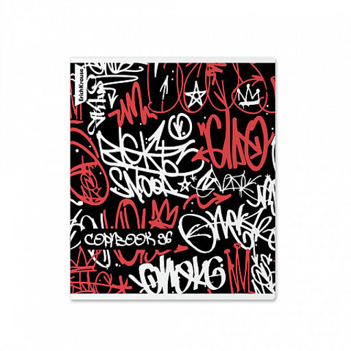 Цена за 5 шт. Тетрадь общая ученическая ErichKrause Graffity, 96 листов, клетка,матовая ламинация+выборочный лак_MIX-PACK фото 5