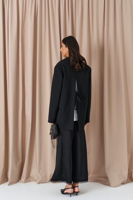 Жакет Annete А5529 прямой черный фото 4