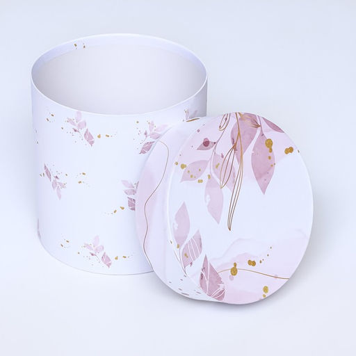 Набор круглых подарочных коробок 5 в 1 Нежный образ, 20?20 -14?14 см