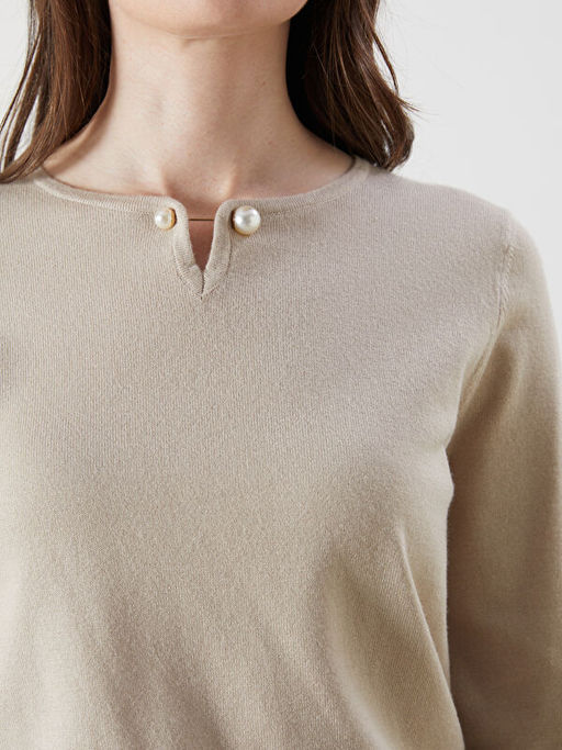 Bisiklet Yaka Kad?n Triko Kazak