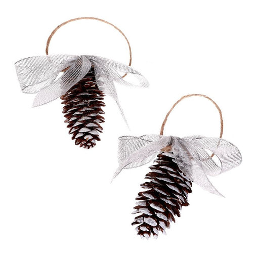 Декоративное украшение с подвеской Шишки 2 шт. - Лесная мастерская фото 2