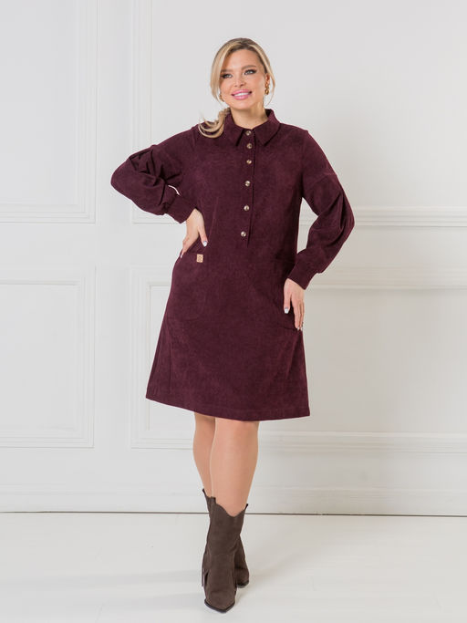 NOVITA Платье 1374 из эластичного микровельвета (Вискоза 55%)  фото 21