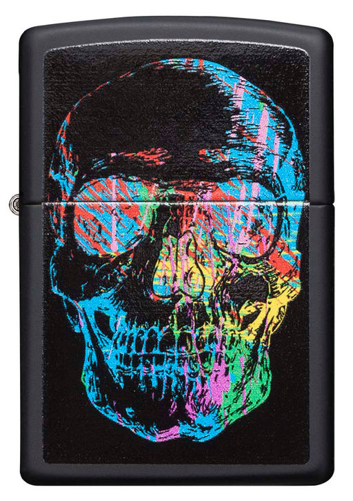Зажигалка ZIPPO Цветной череп | Skull Design 28042  фото 4