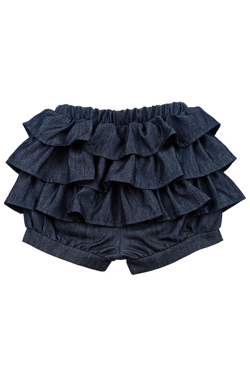 Джинсовые шорты для девочки UD 4334 т.джинс - Mini maxi фото 3