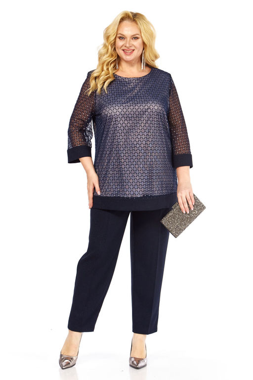 Костюм Элль стиль 2435/1 темно-синий