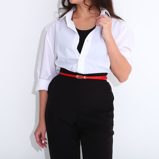 Ремень женский, ширина 1 см, пряжка металл, цвет красный - Simaland фото 3