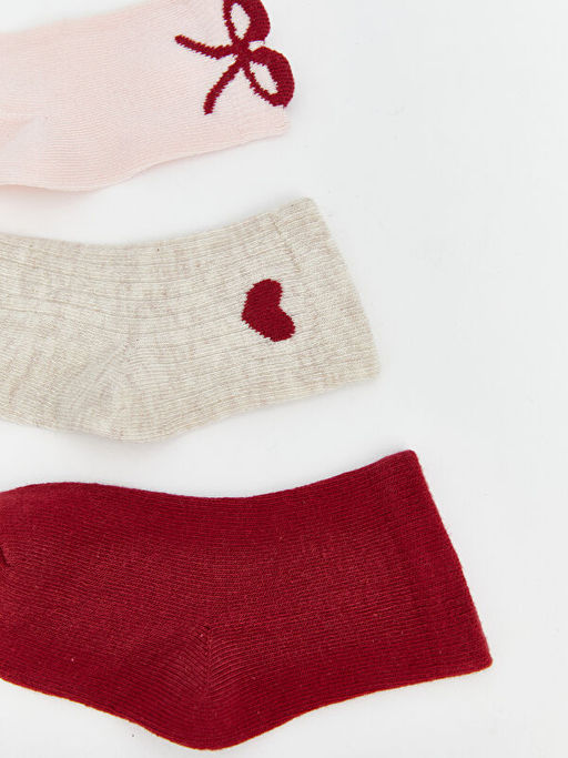 Desenli K?z Bebek Soket ?orap 5li