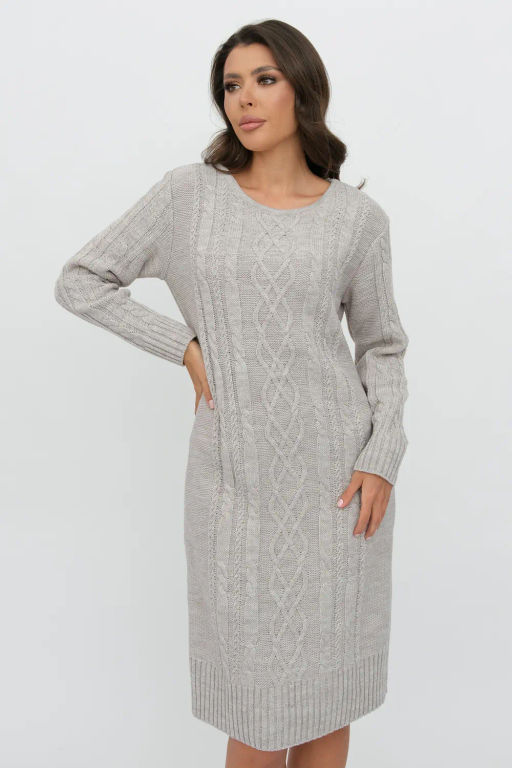 ЗЛАТА Платье С 1931/серо-бежевый