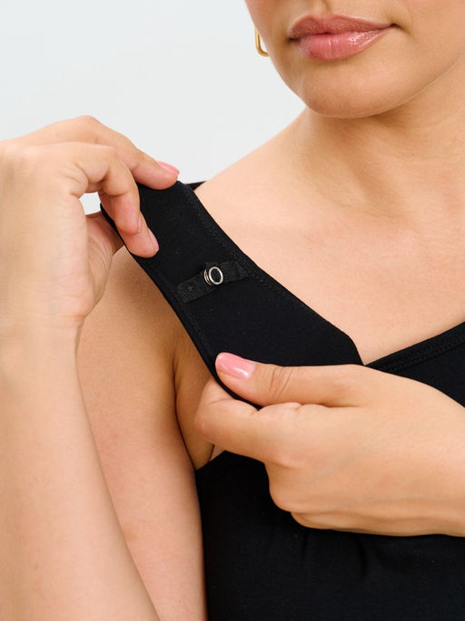 Комплект, рубашка и майка-топ MR006SS3 black - Maxroses фото 10