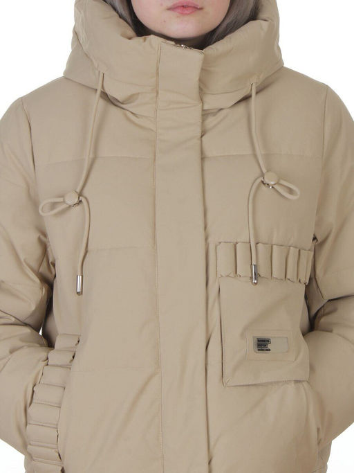 YR-6616 BEIGE Куртка зимняя женская (150 гр. холлофайбер)
