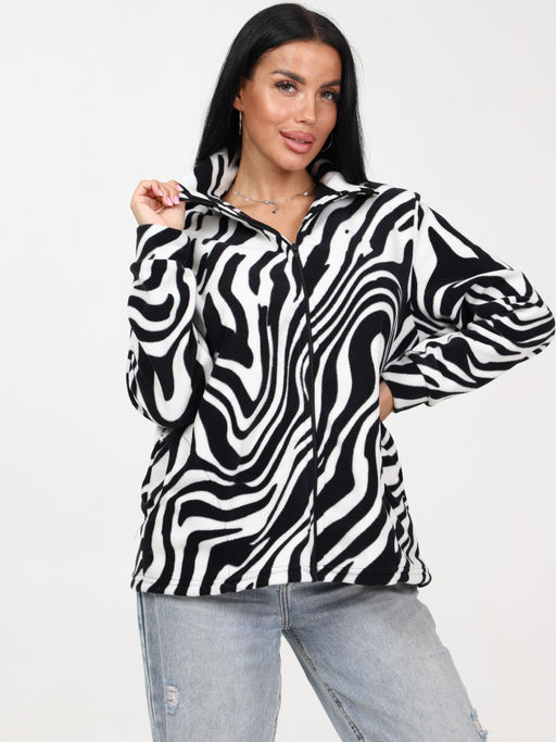 318 ЖЕНСКИЙ БЛЕЙЗЕР (Зебра/белый) - А-дина фото 3