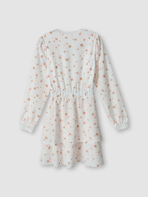 Платье женское белое с цветочным принтом - Mark formelle фото 8