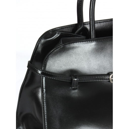 Сумка женская натуральная кожа GU 163-89-6862, 1отд, плечевой ремень, черный 265216 - Adelia фото 4