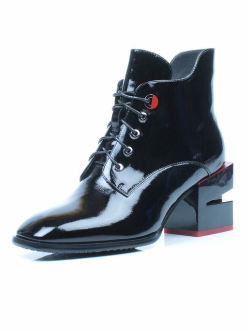 01-C1C3694-21B100M BLACK Ботинки демисезонные женские (натуральная кожа, байка) - Фабричный китай фото 23