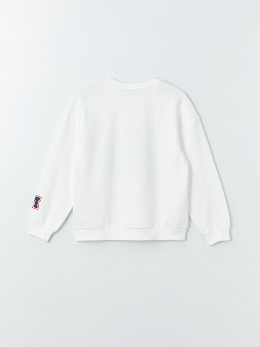 Bisiklet Yaka Minnie Mouse Bask?l? Uzun Kollu K?z ?ocuk Sweatshirt - Waikiki фото 3