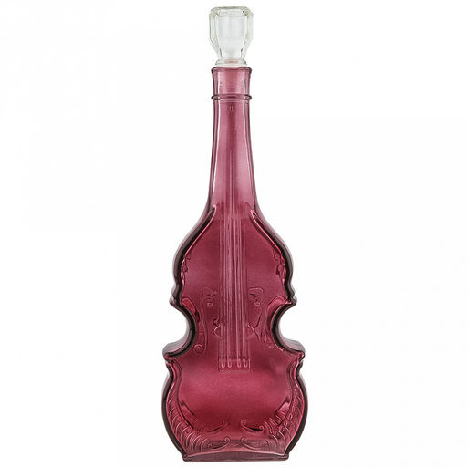 Графин-штоф стеклянный Скрипка 0,75л, 12,5х6,5х34см, малина (Россия) - Домашняя мода фото 4