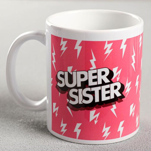 Кружка сублимация Super sister молнии, 320 мл, с нанесением