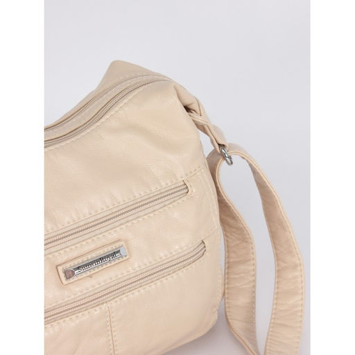 Сумка женская искусственная кожа Guecca-108, 2отд, плечевой ремень, св.бежевый SALE 264030 - Adelia фото 4