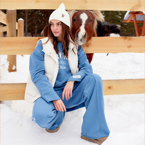 Брюки женские MIST Cozy style, синие, размер 42