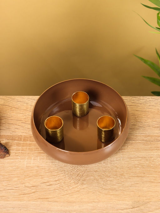 Подсвечник на 3 свечи на магнитах «Бисквит», 13×13×4 см