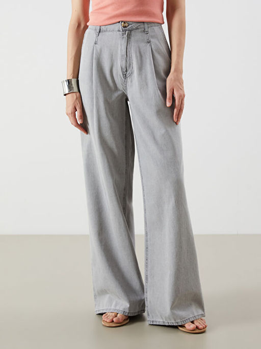 Wideleg Kad?n Jean Pantolon