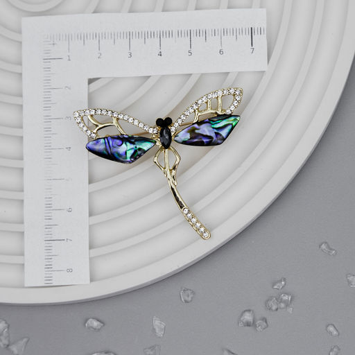 Брошь Арт. 3V-5813-Y - MyGemma фото 2
