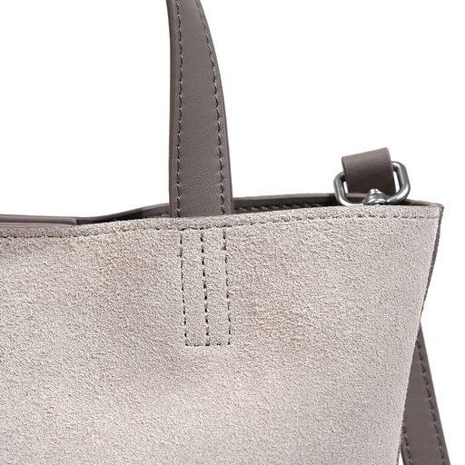 Женская сумка, замша/кожа, MIRONPAN 521215 Светло-серый