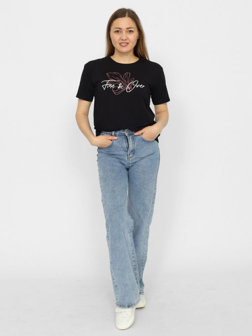 CRB wear/CSSW 60265-22 Футболка женская,черный/Ex.Cherubino  фото 3