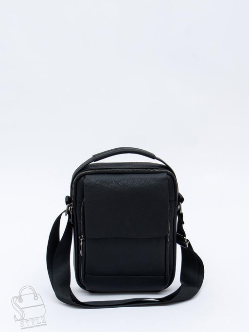 Сумка мужская кожаная 9747H black Heanbag