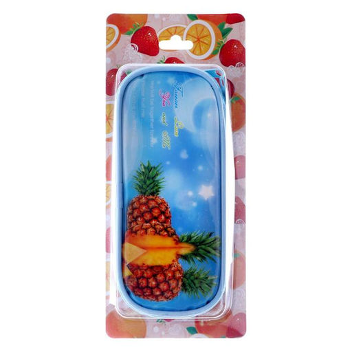 Пенал школьный на молнии «Ананасы»