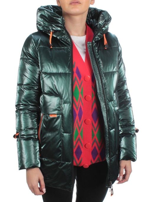 8018 DK. GREEN Пальто женское зимнее JARIUS (200 гр. холлофайбера) - Fashion фото 8