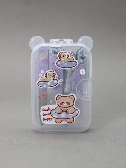 Маникюрный набор "Bear lifebuoy", purple