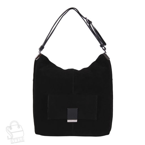 Сумка женская кожаная 99505AA black Velina Fabbiano-Safenta в Новосибирске