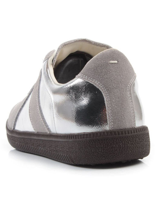 03-2106-2 DK. GREY/SILVER Кеды женские (натуральная кожа) - Фабричный китай фото 8