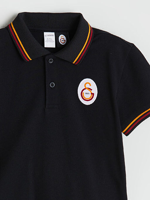 Polo Yaka Galatasaray Bask?l? Erkek ?ocuk Ti??rt