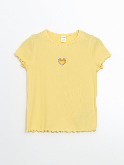 Bisiklet Yaka Nak??l? Ka?korse K?z Bebek Ti??rt