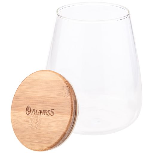 ЕМКОСТЬ ДЛЯ ПИЩЕВЫХ ПРОДУКТОВ AGNESS NATIVE D=11,5СМ H=14,2 СМ, 900 МЛ  фото 3