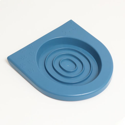 Туалет для приучения кошек к унитазу 39,2 х 38,7 х 3 см, синий - Пижон фото 3