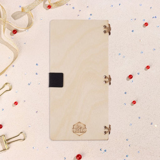 Конверт деревянный С Днём Рождения! ручная работа, светлый, букет, 16,5х8 см - Simaland фото 4