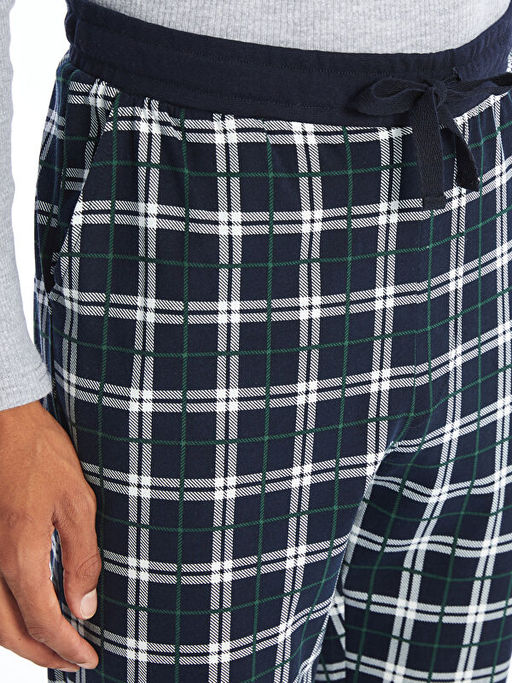 Standart Kal?p Ekose Erkek Pijama Alt