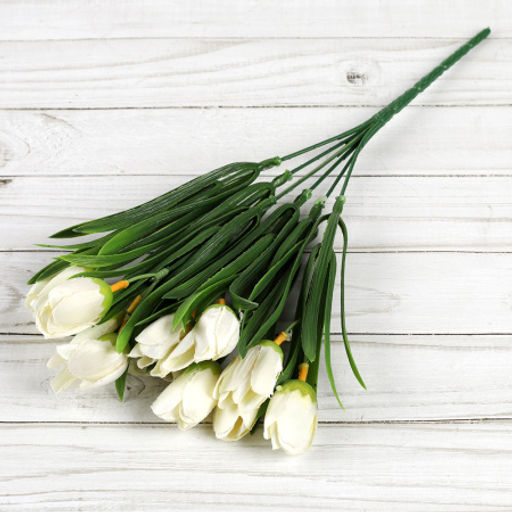 Цена за 10 шт. Цветок искусственный Букет тюльпанов 34 см 6 веток / NT596 /уп 600/ - Галеонтрейд фото 24