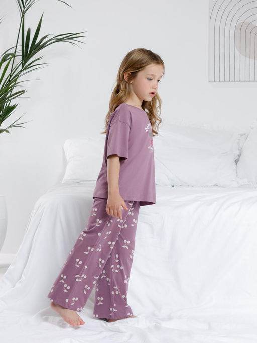 МП 1657/сливовый 3211 Н067.1 пижама для дев