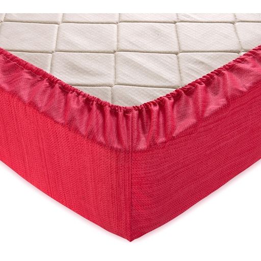 Простыня на Резинке Перкаль Красный 200х200