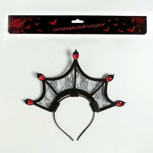 Ободок для волос карнавальный Королева пауков - Страна карнавалия фото 3