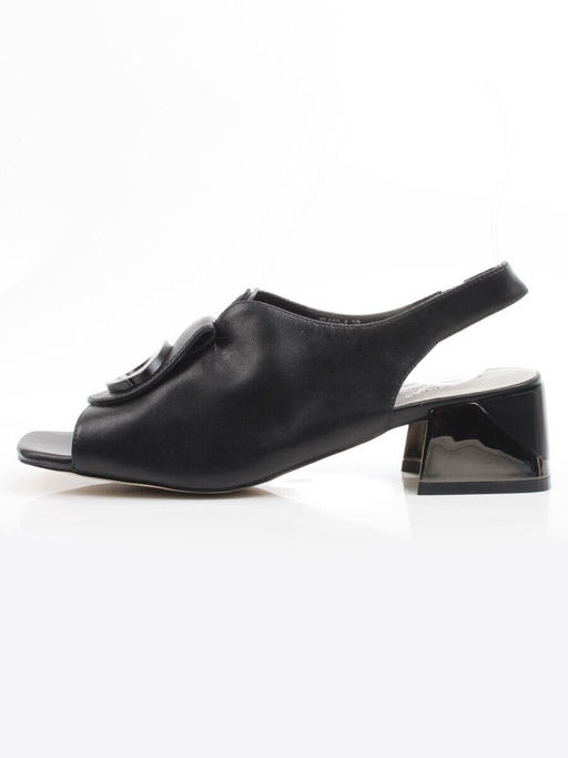 08-XL660-1 BLACK Босоножки женские (натуральная кожа)