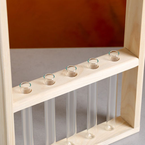 Подарочный ящик «Рамка», 26×5×40 см, деревянный, 5 колб